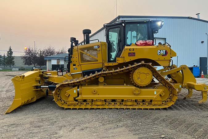 Dozer in Equipment yard