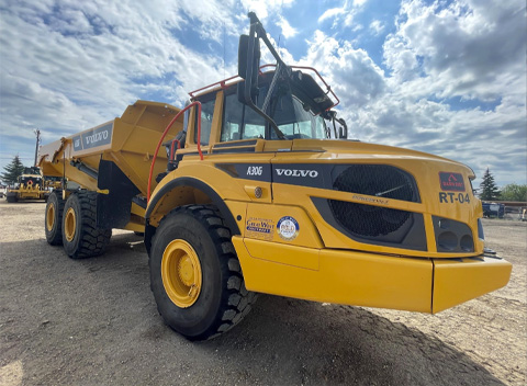 Dozer Loaded on Trailer